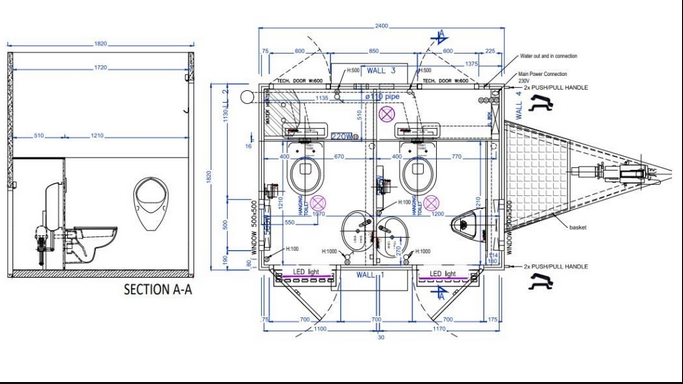 Toilettenanhänger Premium S Autark – Bild 9